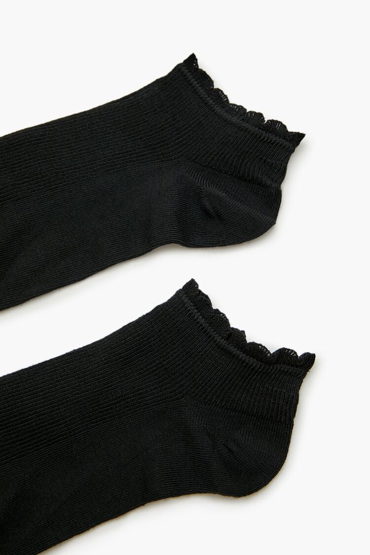 Ruffle-Trim Ankle Socks Set - 3 pack - Image 6