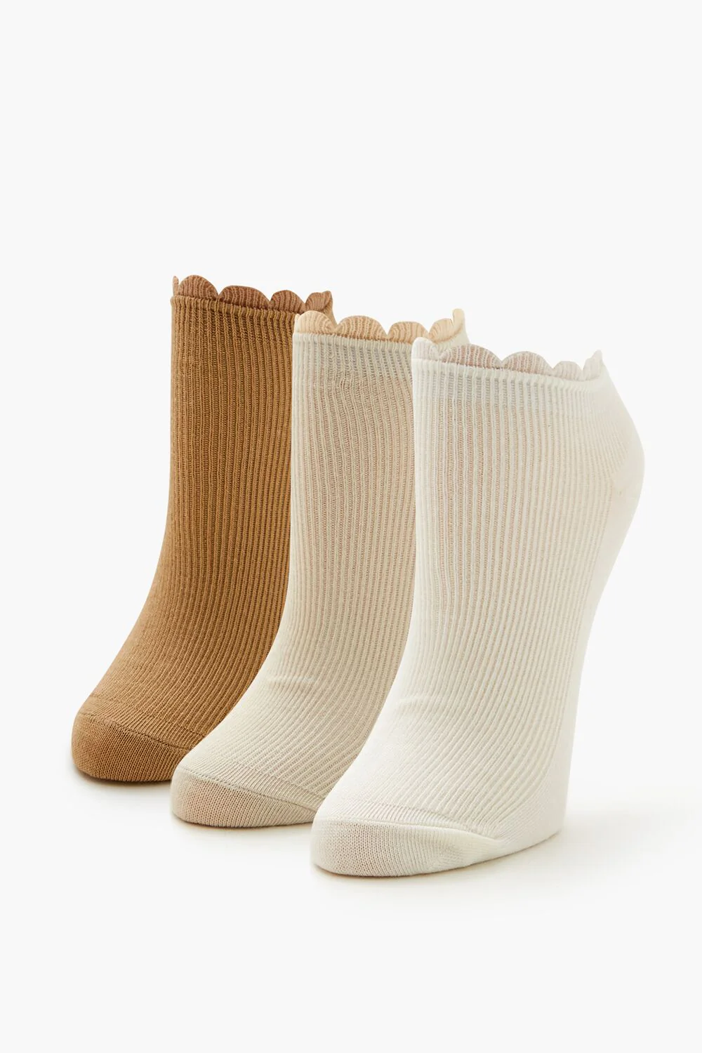 Ruffle-Trim Ankle Socks Set - 3 pack - Image 7