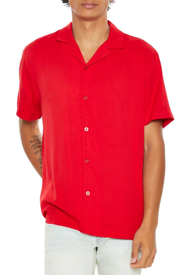 Cuban Collar Short-Sleeve Shirt - Image 6