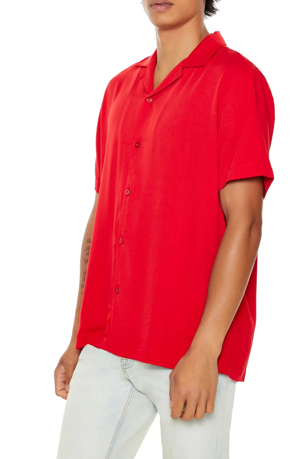 Cuban Collar Short-Sleeve Shirt - Image 8