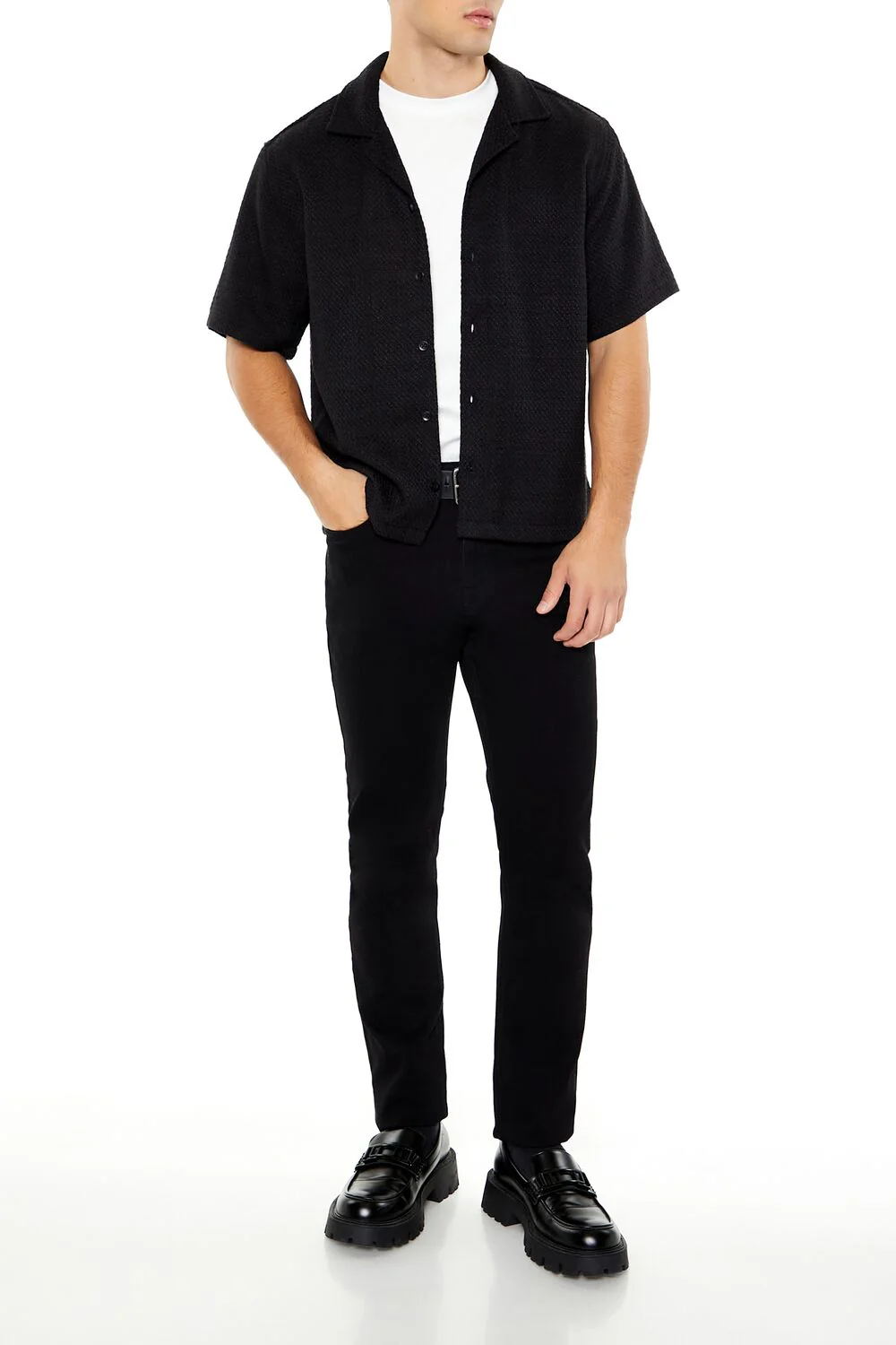 Boxy Cropped Boucle Shirt - Image 2