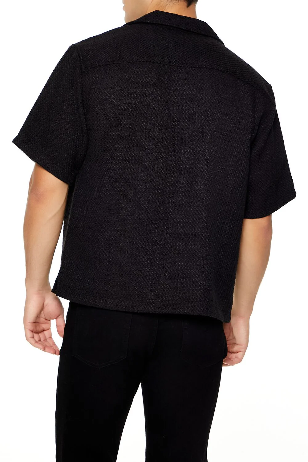 Boxy Cropped Boucle Shirt - Image 5
