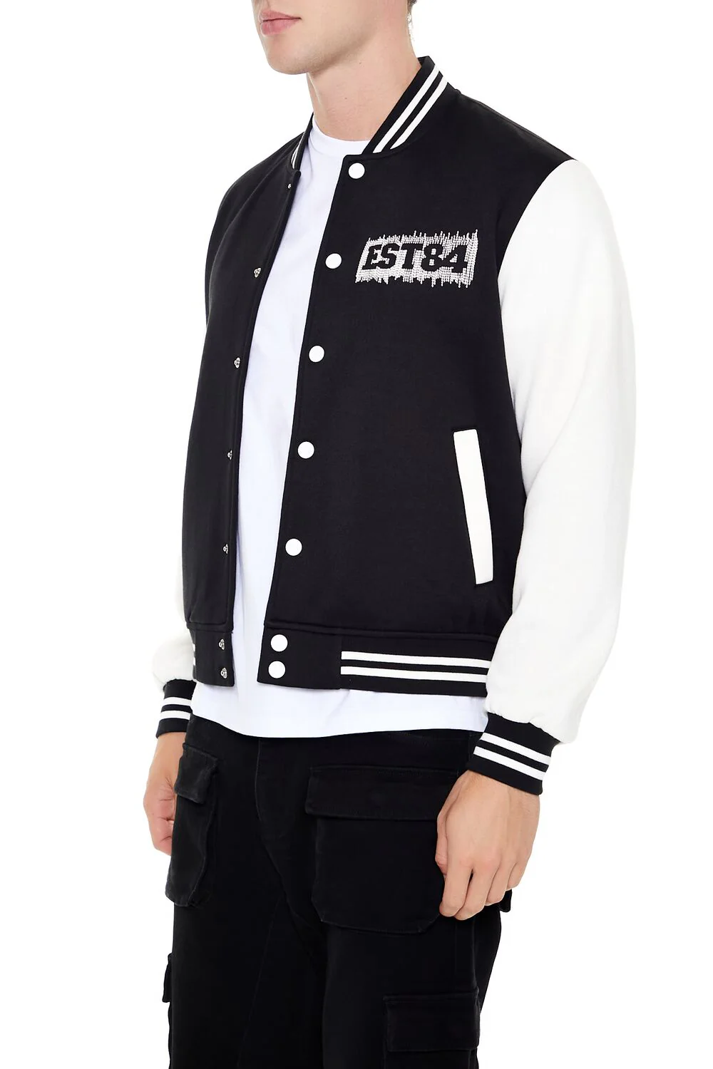 Embroidered EST84 Bomber Jacket - Image 3