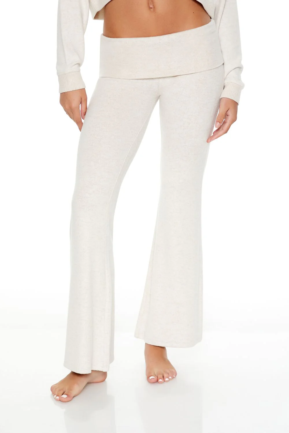 Foldover Flare Pajama Pants - Image 2
