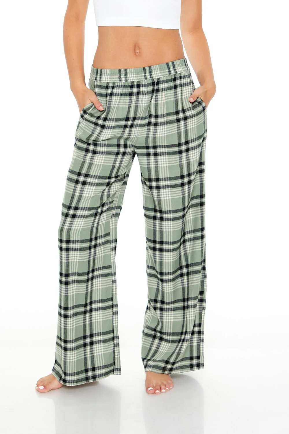 Plaid Flannel Pajama Pants - Image 2