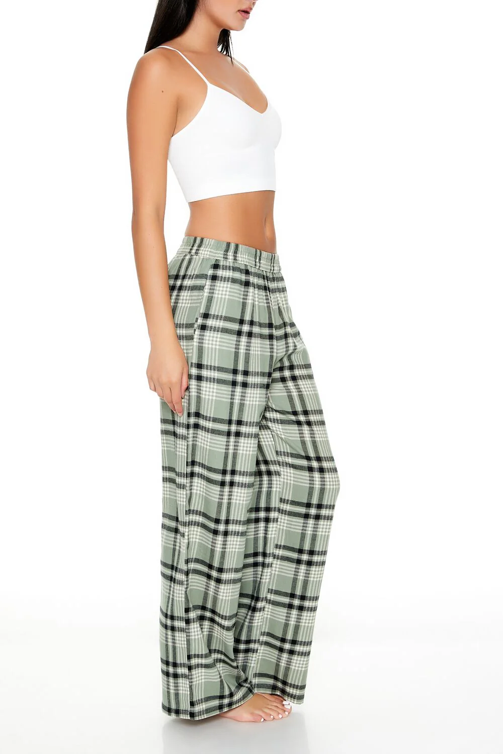 Plaid Flannel Pajama Pants - Image 3