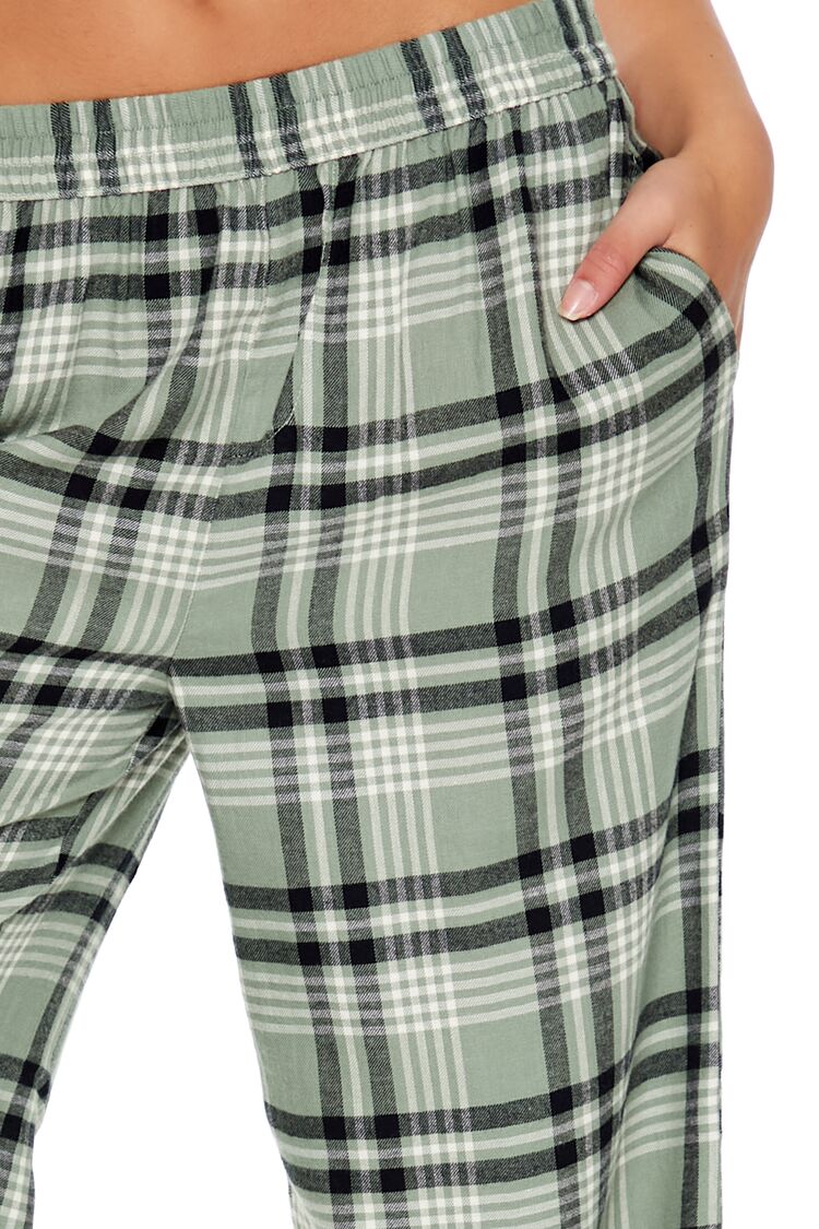 Plaid Flannel Pajama Pants - Image 5