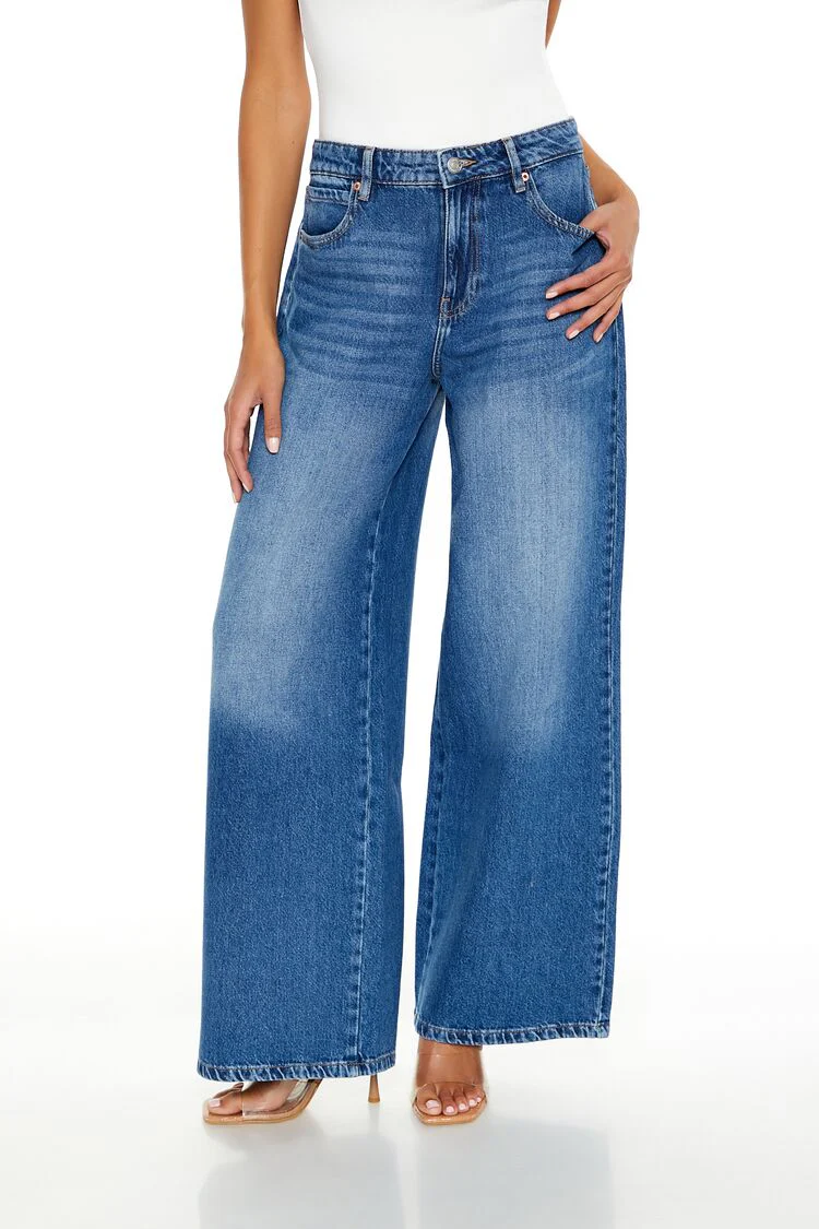Mid-Rise Baggy Jeans - Image 2