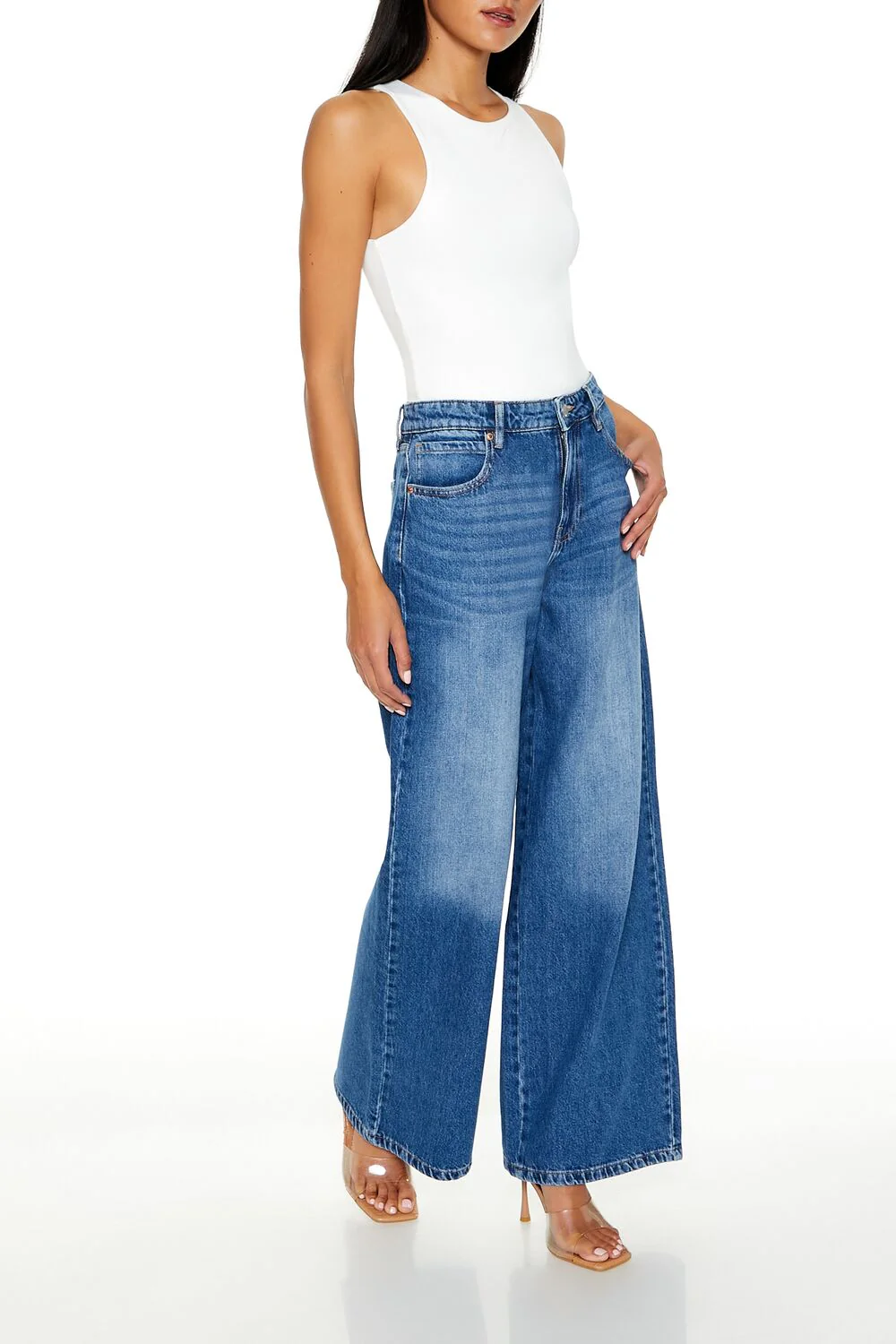 Mid-Rise Baggy Jeans - Image 3