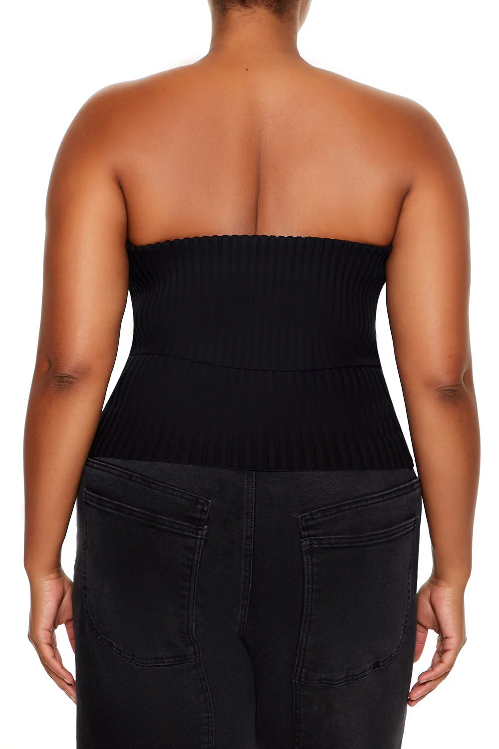 Ribbed Sweater-Knit Tube Top - Image 5