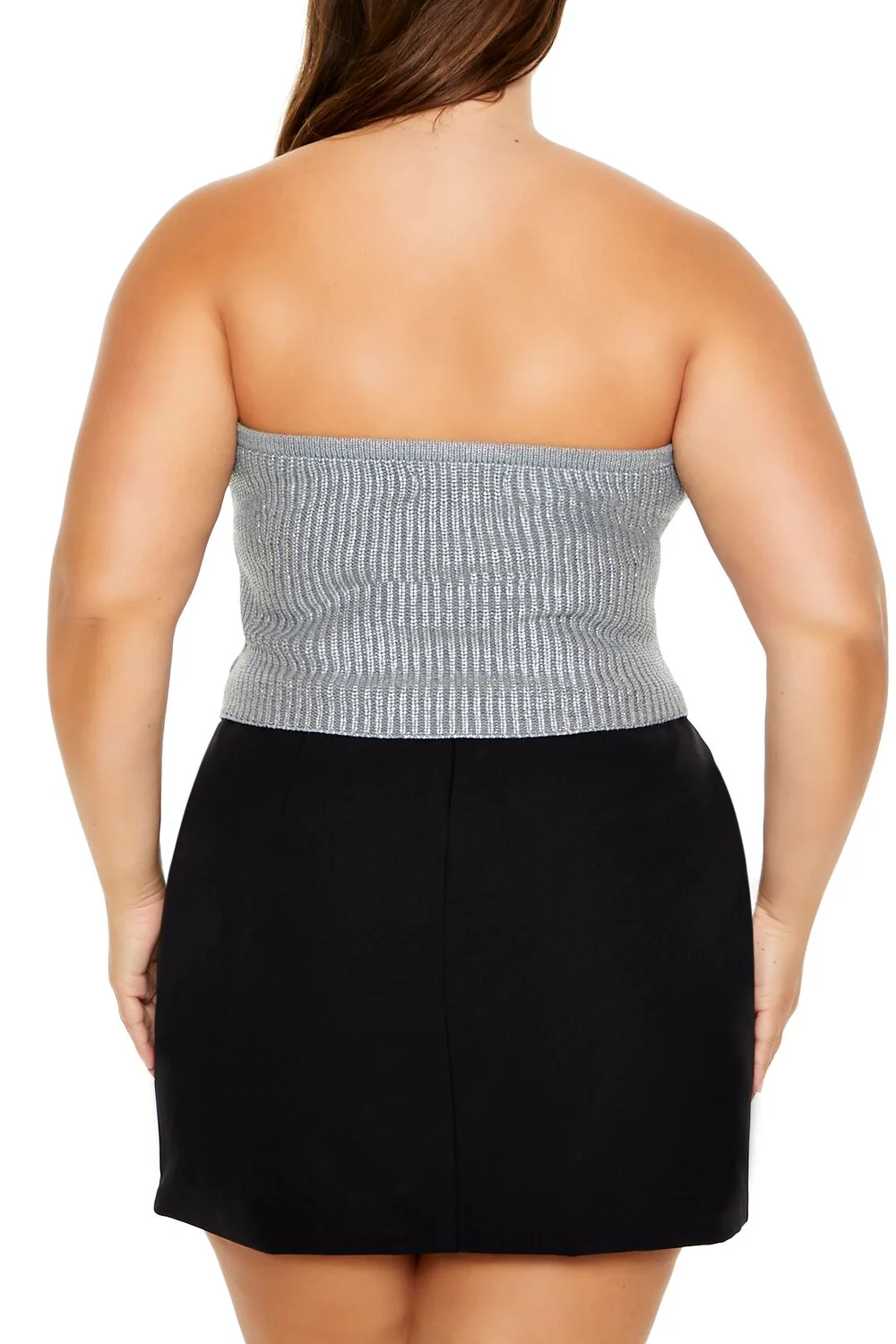 Plus Size Metallic Tube Top - Image 5