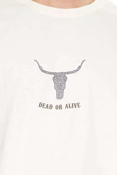 Studded Dead Or Alive Graphic Tee - Image 5