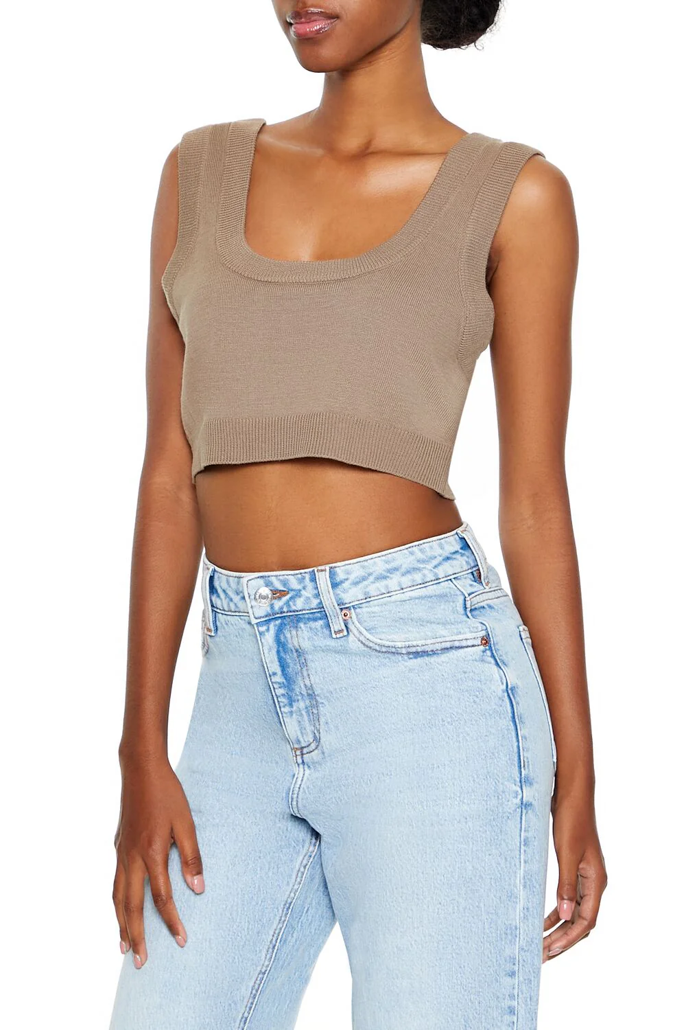 Cropped Sweater Vest - Image 3
