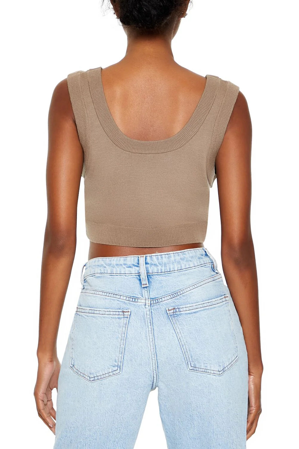 Cropped Sweater Vest - Image 4