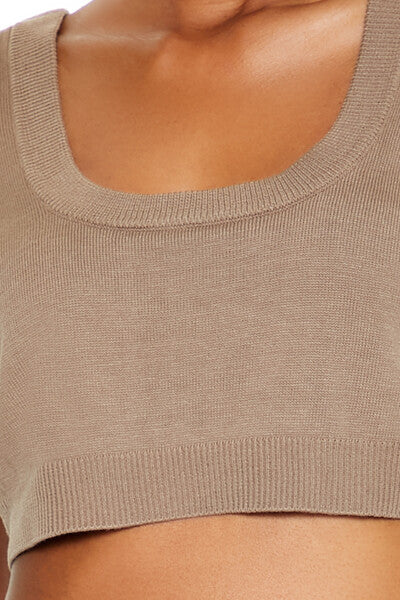 Cropped Sweater Vest - Image 5