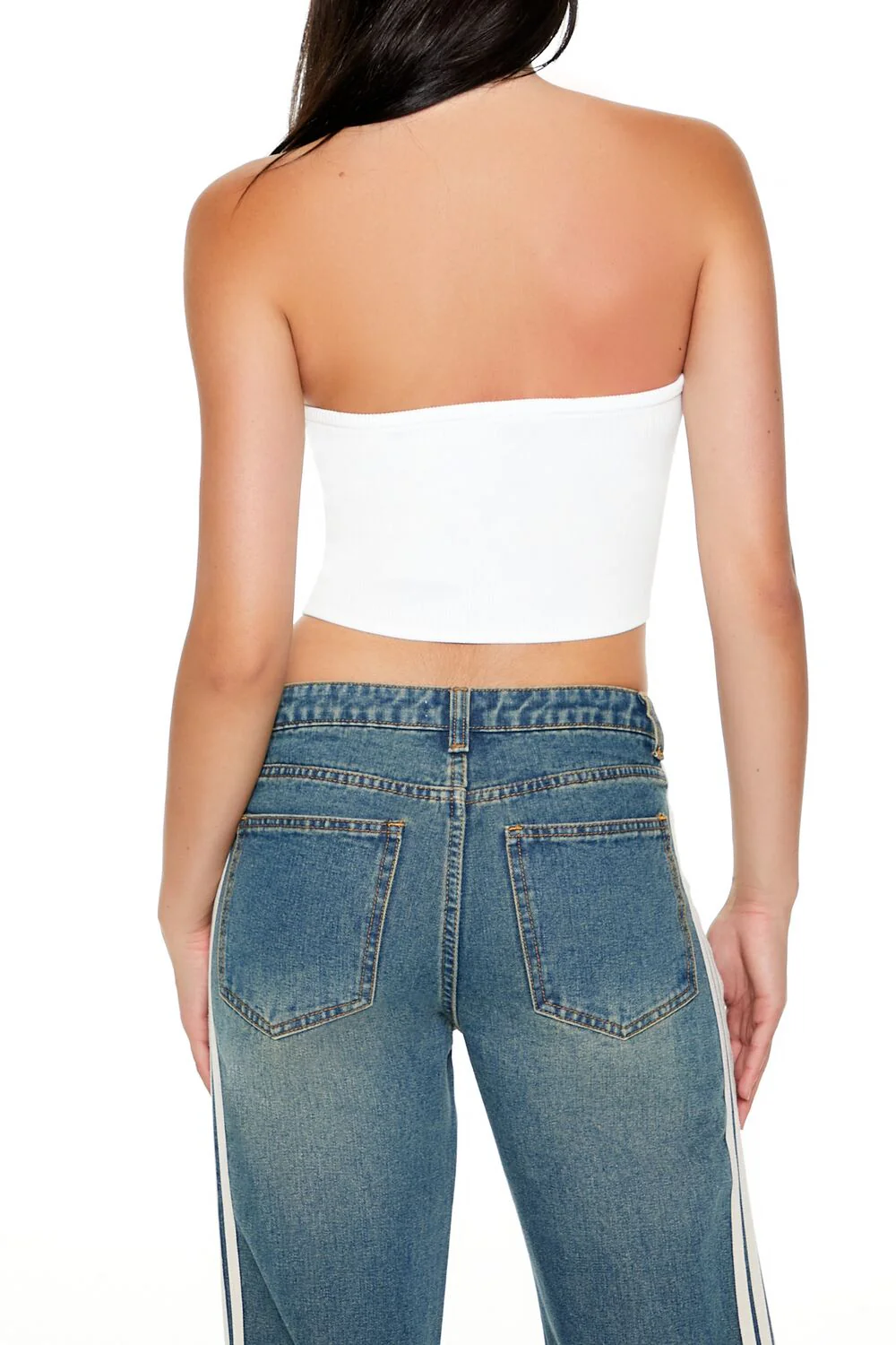 Sweater-Knit Tube Crop Top - Image 5