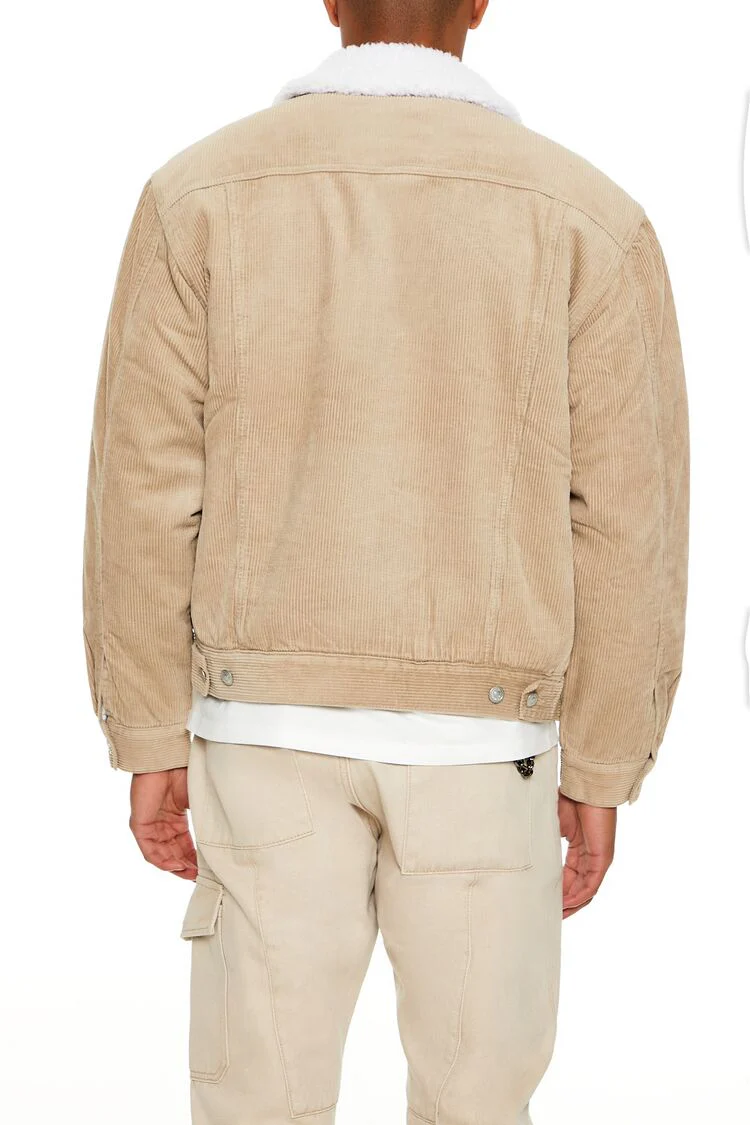 Faux Shearling-Trim Trucker Jacket - Image 5
