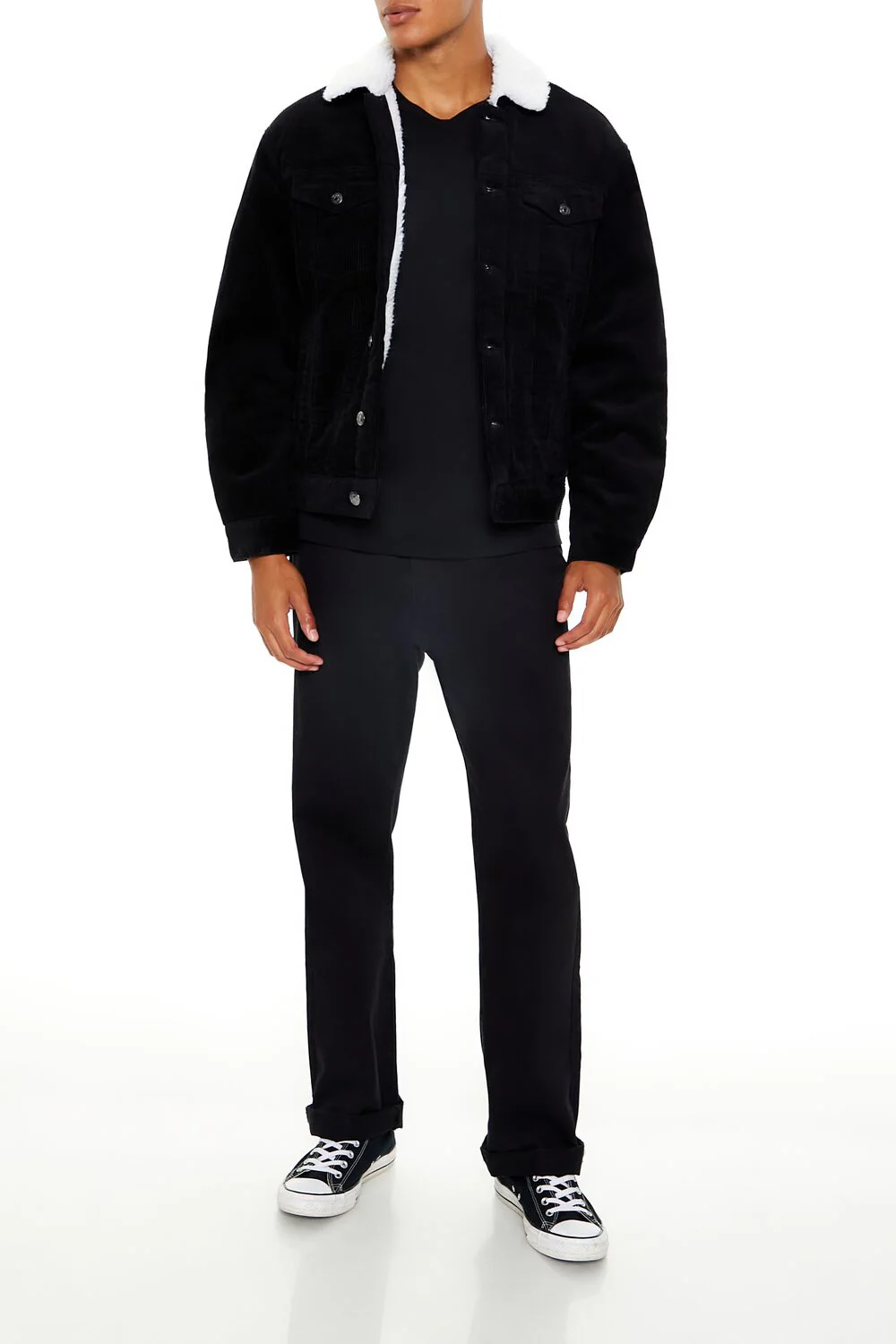 Faux Shearling-Trim Trucker Jacket - Image 7