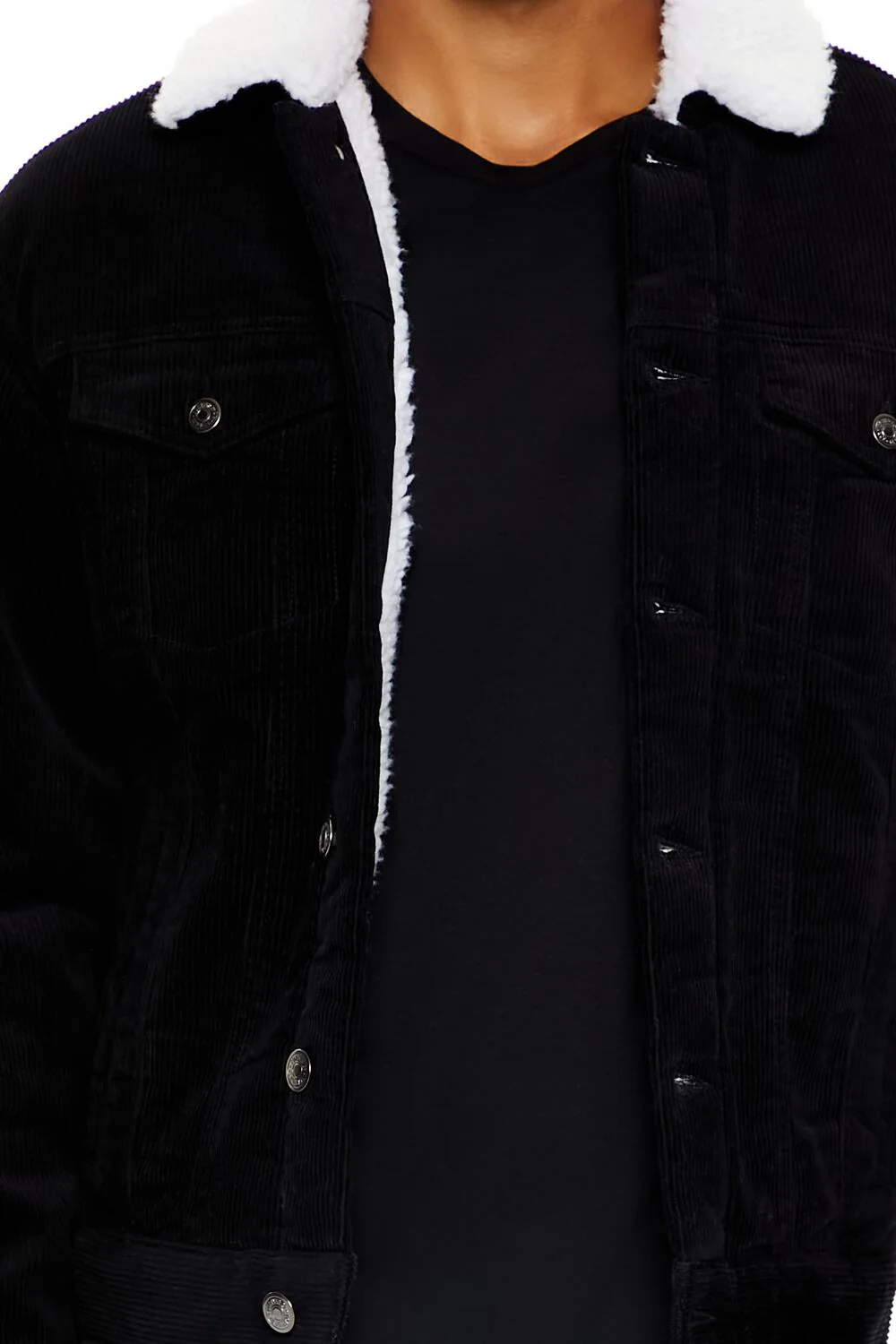 Faux Shearling-Trim Trucker Jacket - Image 8