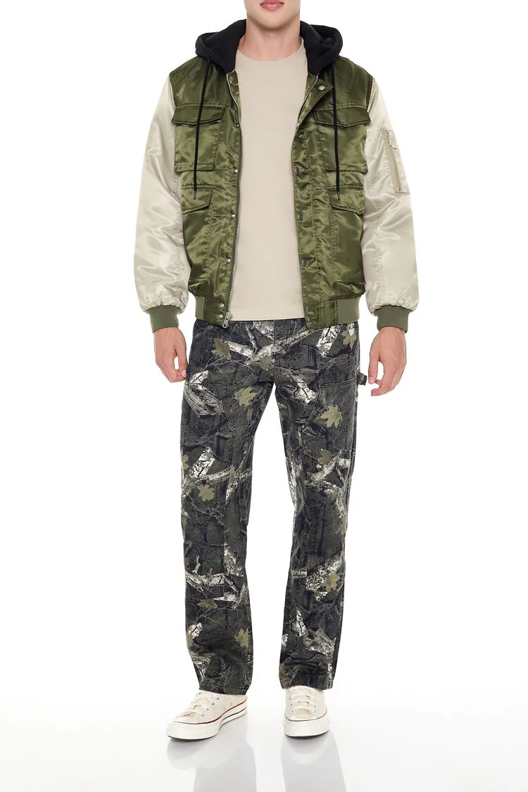 Colorblock Bomber Combo Jacket - Image 2