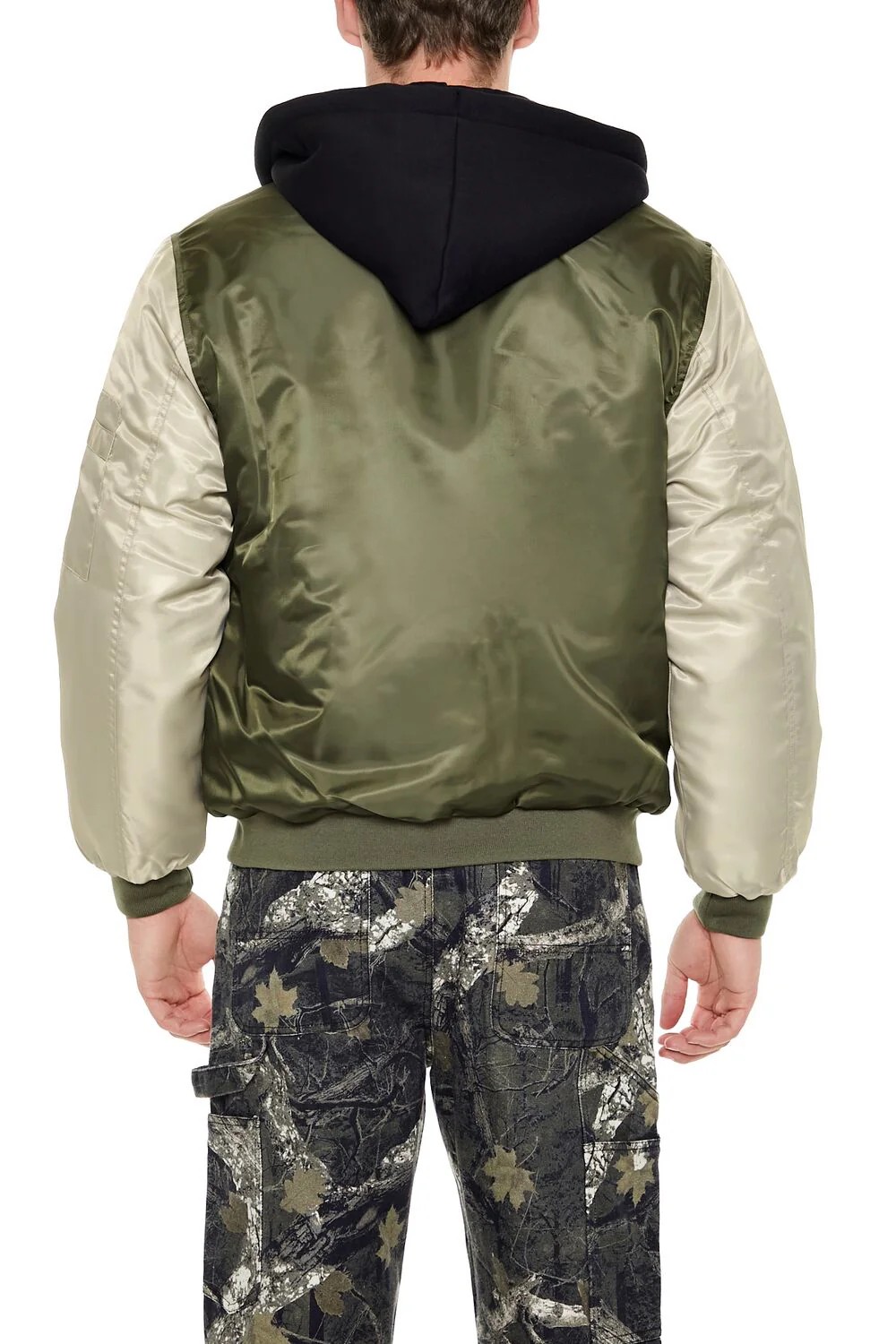 Colorblock Bomber Combo Jacket - Image 4