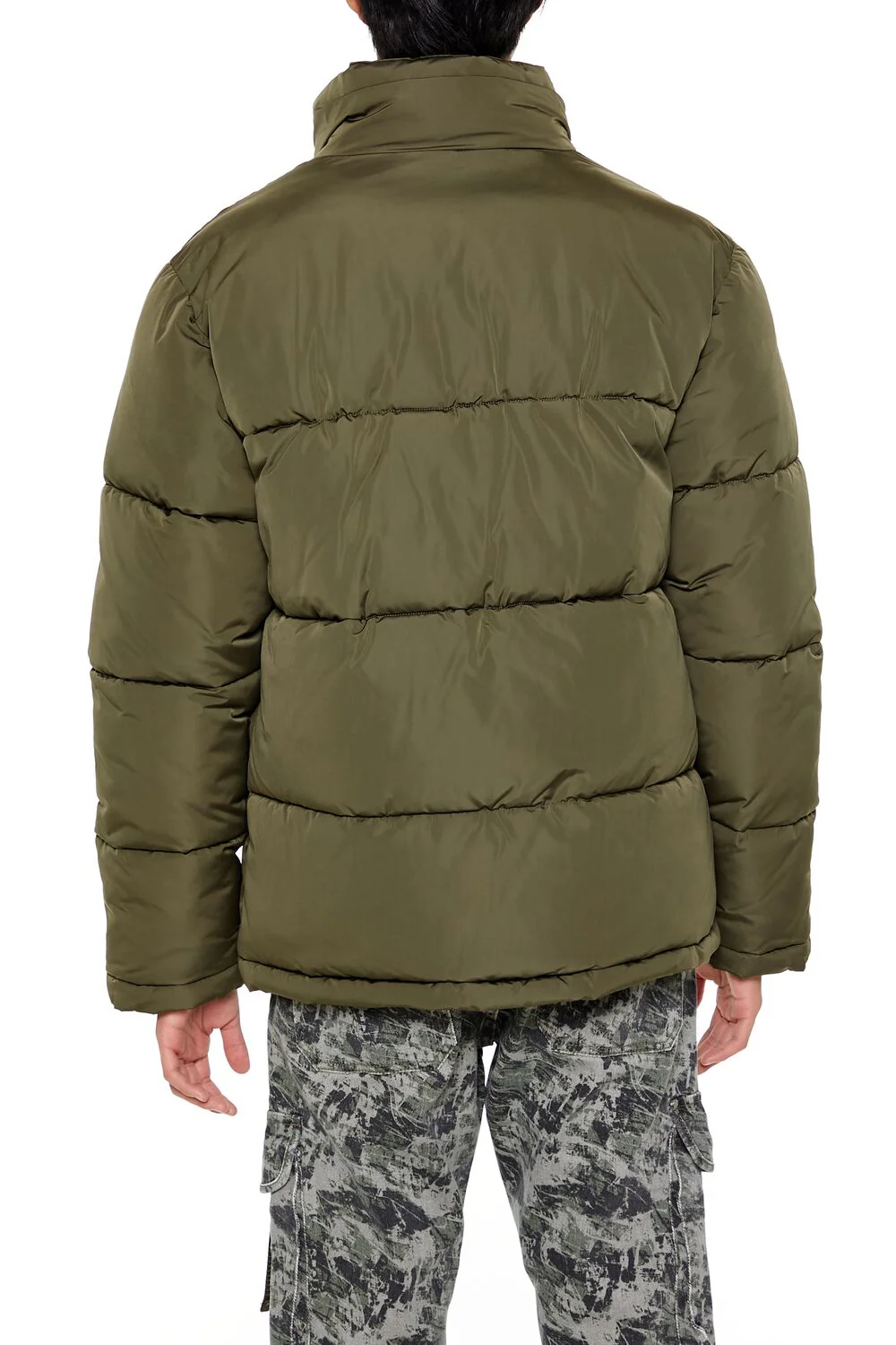 Quilted Funnel-Neck Puffer Jacket - Image 15