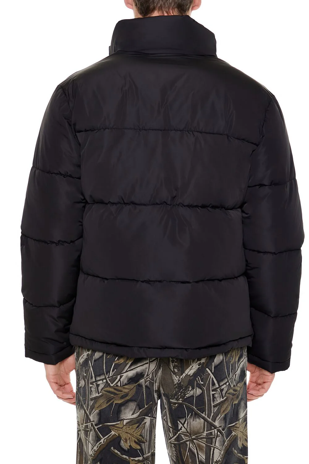 Quilted Funnel-Neck Puffer Jacket - Image 4