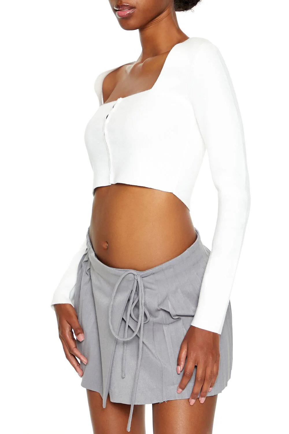 Sweater-Knit Crop Top - Image 4