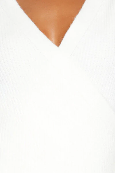 Drop-Sleeve Wrap Sweater - Image 3
