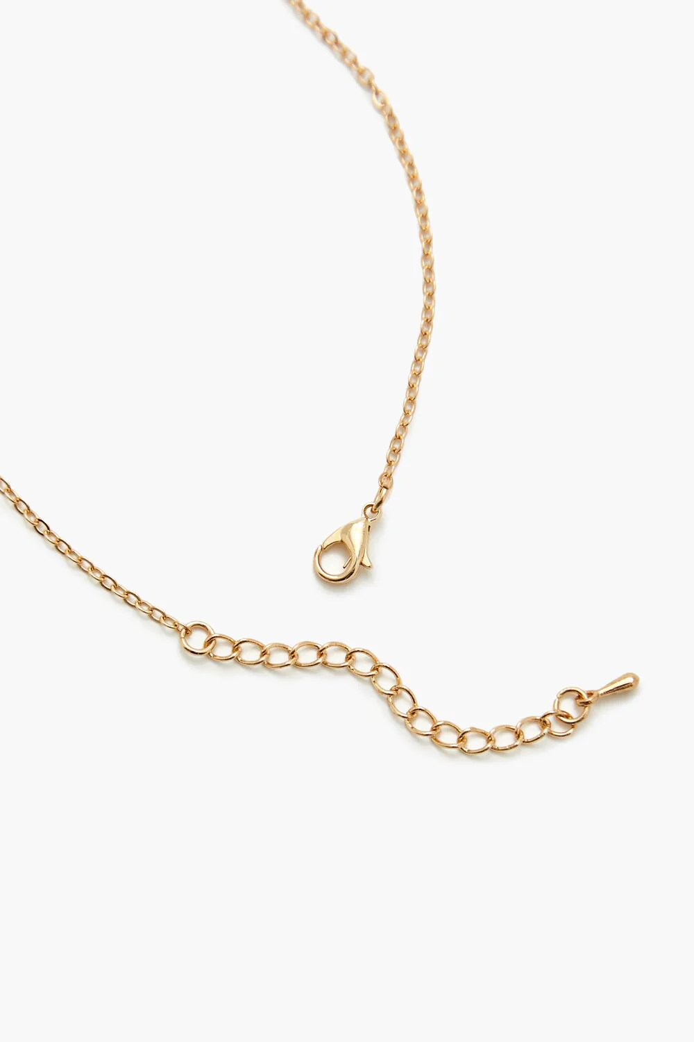 Faux Gem Cross Pendant Necklace - Image 3