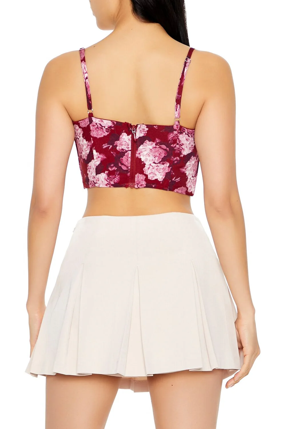 Floral Print Corset Cropped Cami - Image 5
