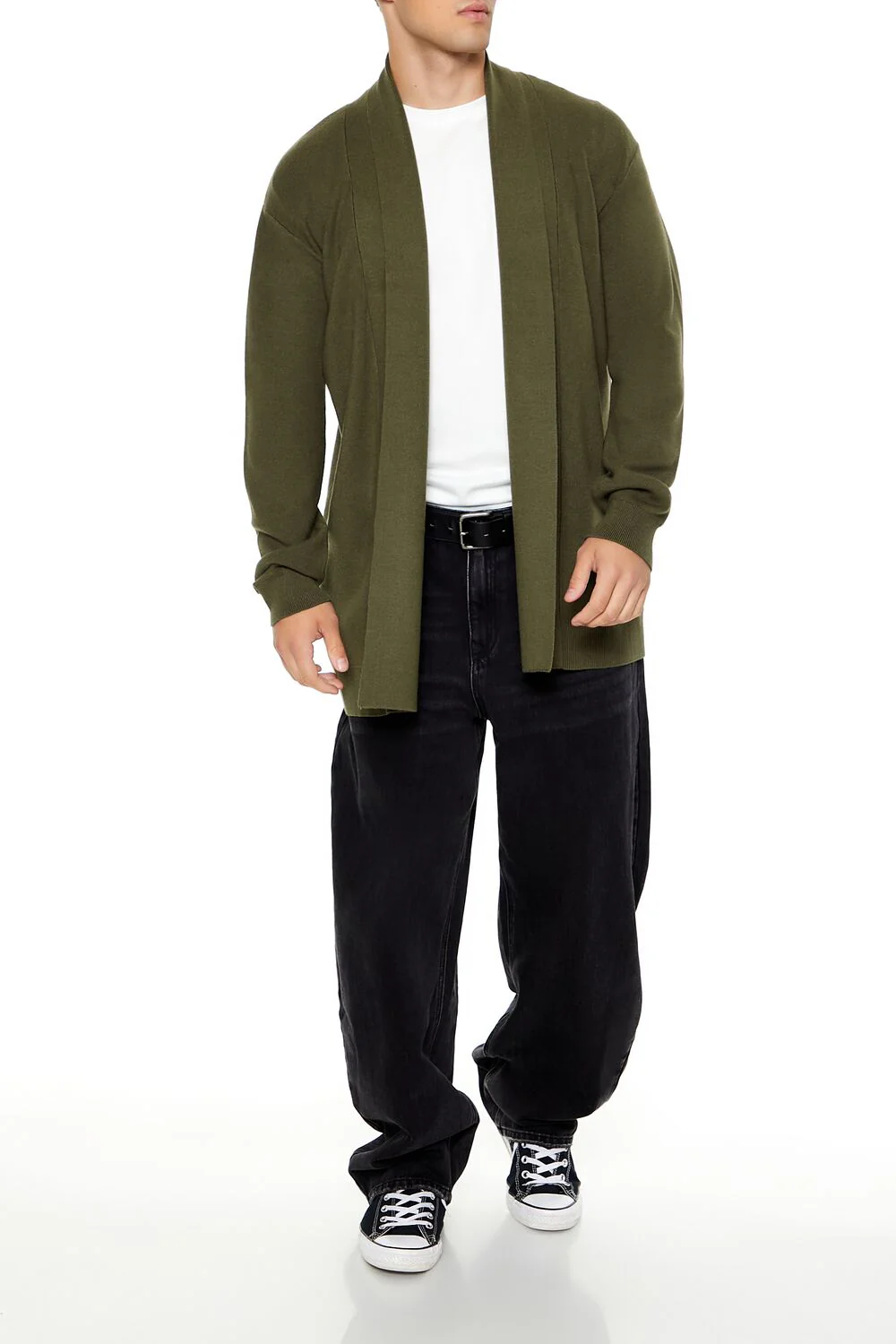 Open-Front Cardigan Sweater - Image 7