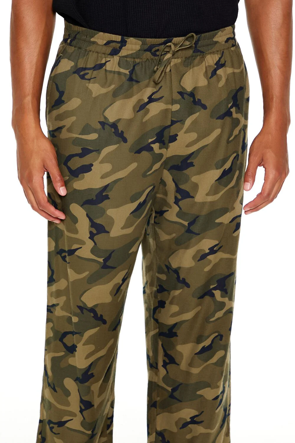 Camo Print Flannel Pajama Pants - Image 5