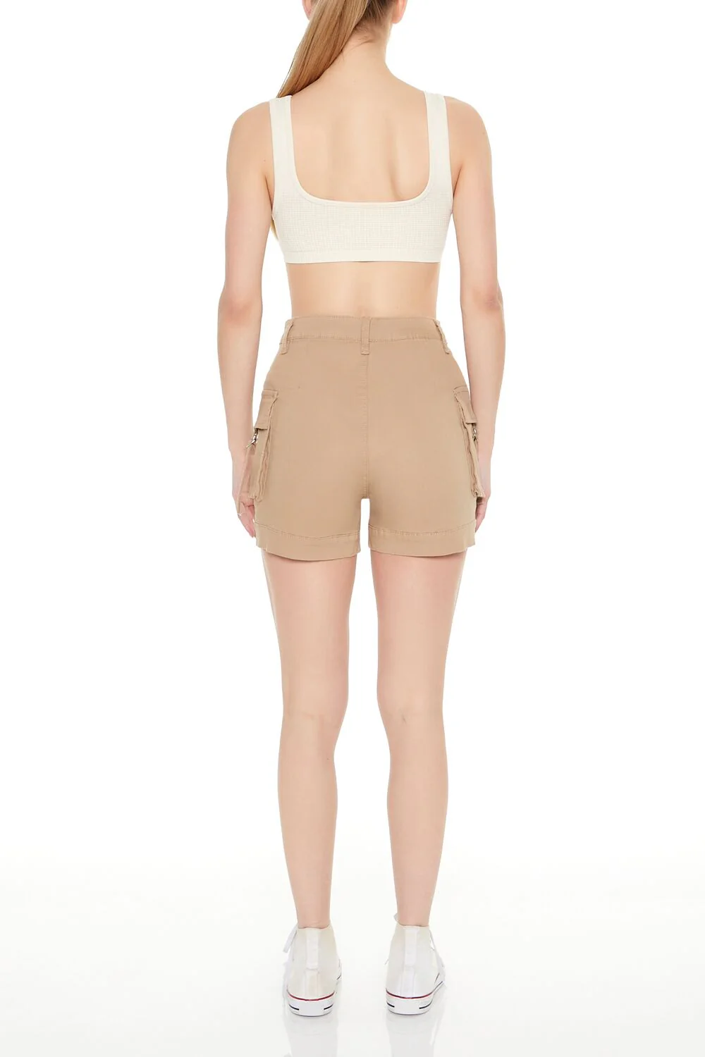 High-Rise Utility Cargo Shorts - Image 3