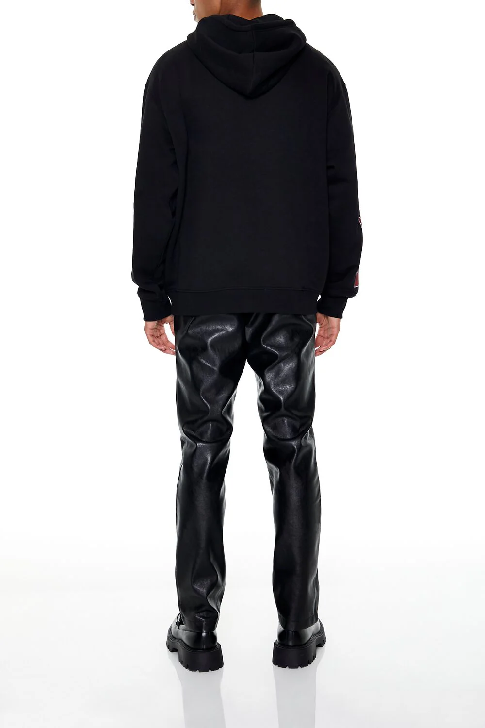 Faux Leather Lace-Up Pants - Image 4