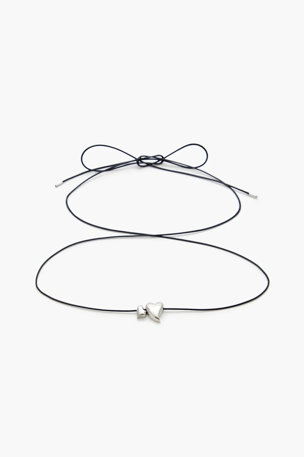 Cord Heart Charm Necklace - Image 2