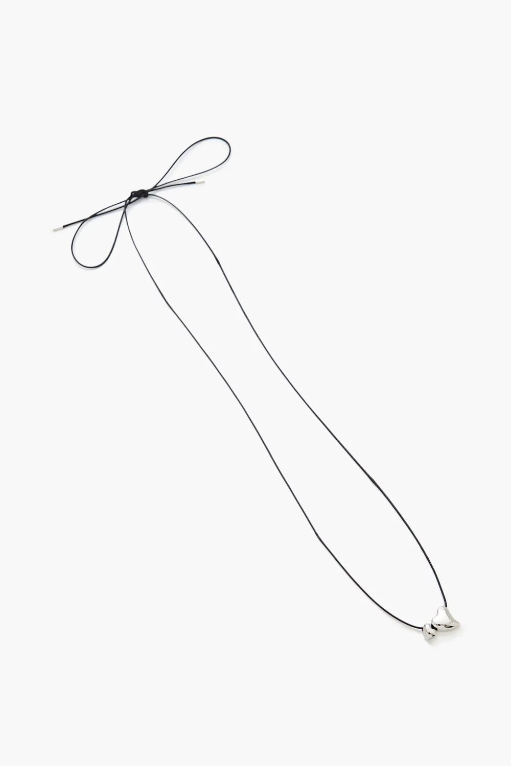 Cord Heart Charm Necklace - Image 4