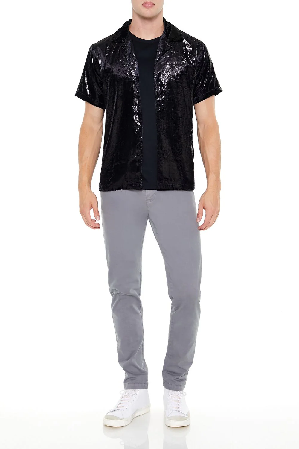 Textured Cuban Collar Shirt - Image 2