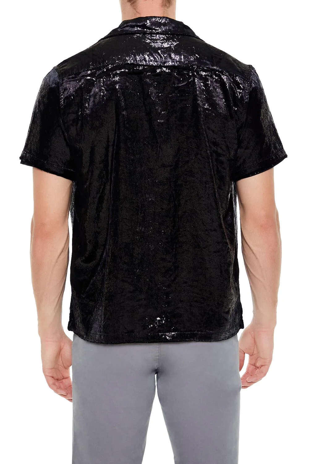 Textured Cuban Collar Shirt - Image 4