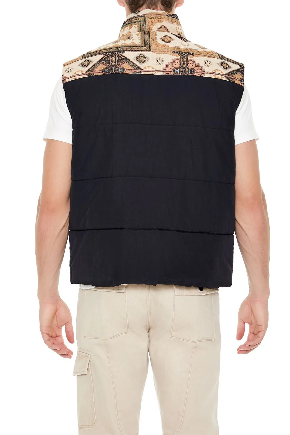 Paisley Colorblock Zip-Up Vest - Image 4