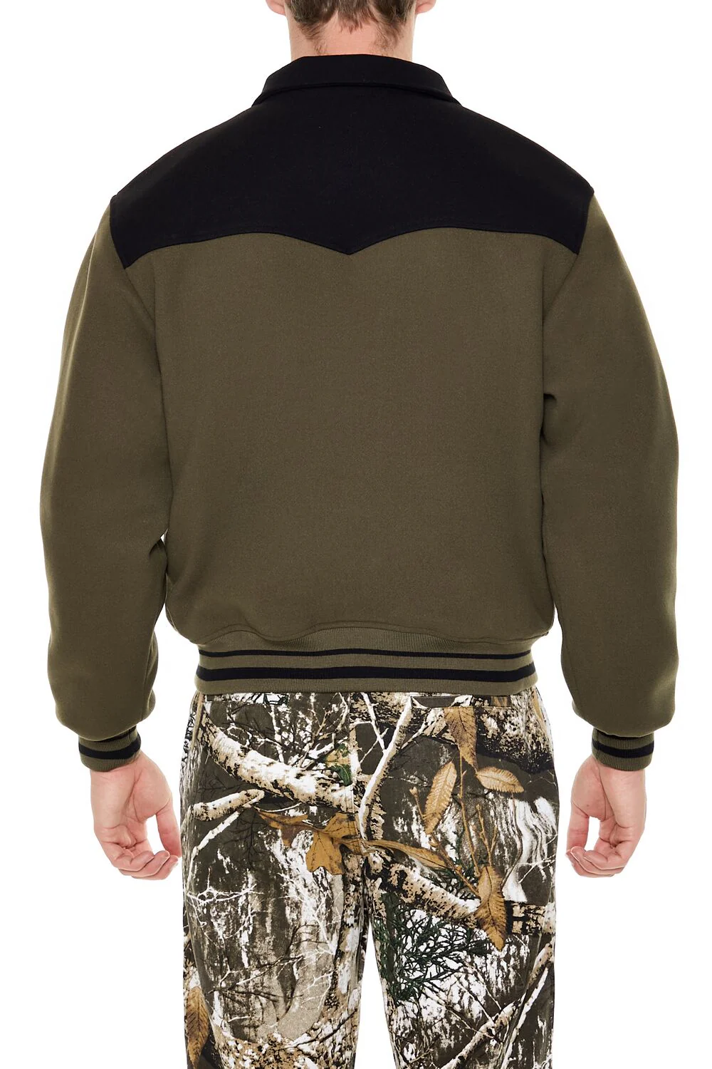 Colorblock Zip-Up Bomber Jacket - Image 4