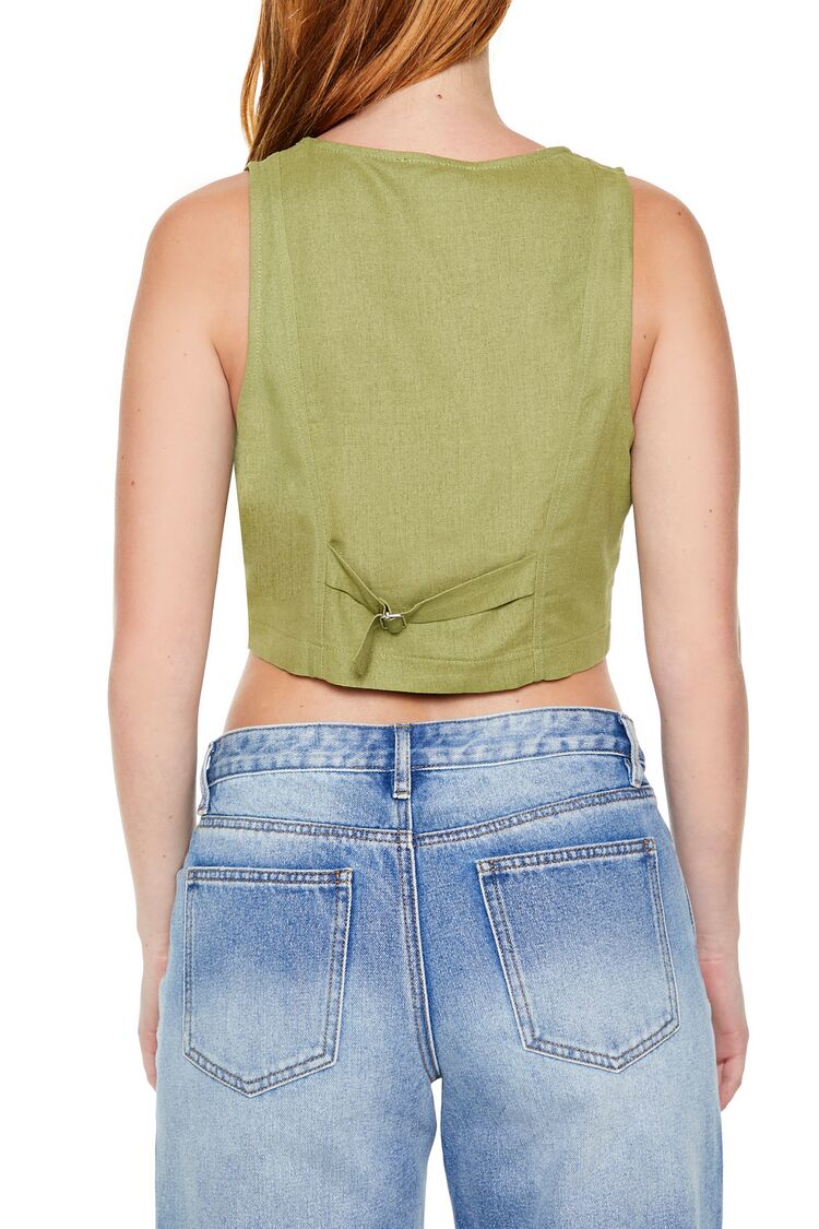 Cropped V-Neck Vest - Image 5
