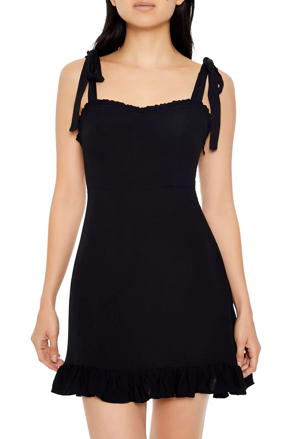 Tie-Strap Sweetheart Mini Dress - Image 2