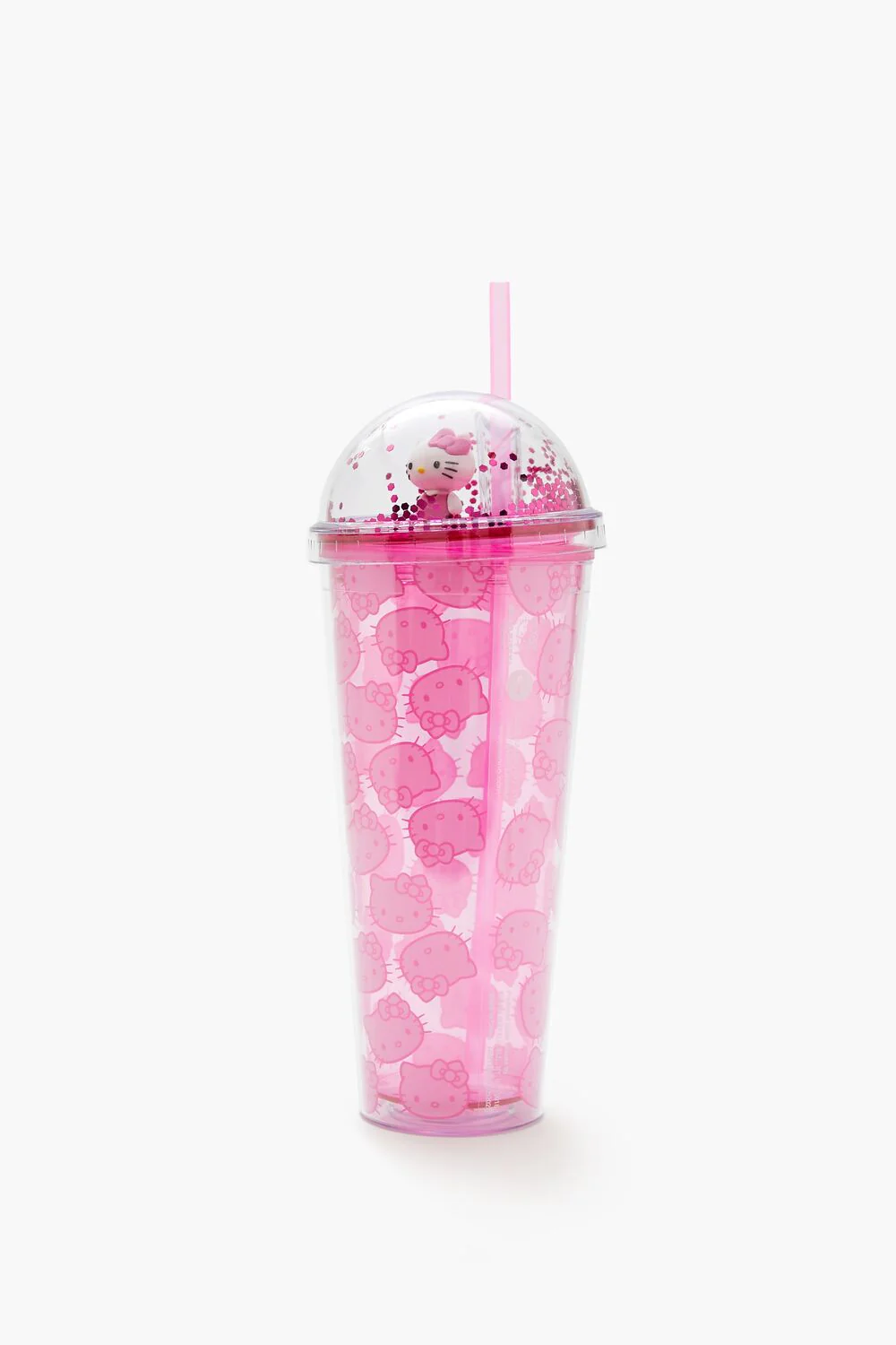 Hello Kitty Glitter Tumbler & Straw Set - Image 2