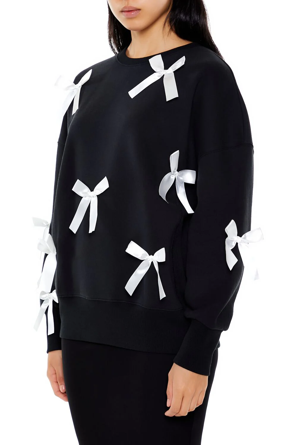 Fleece Bow Crew Pullover - Image 4
