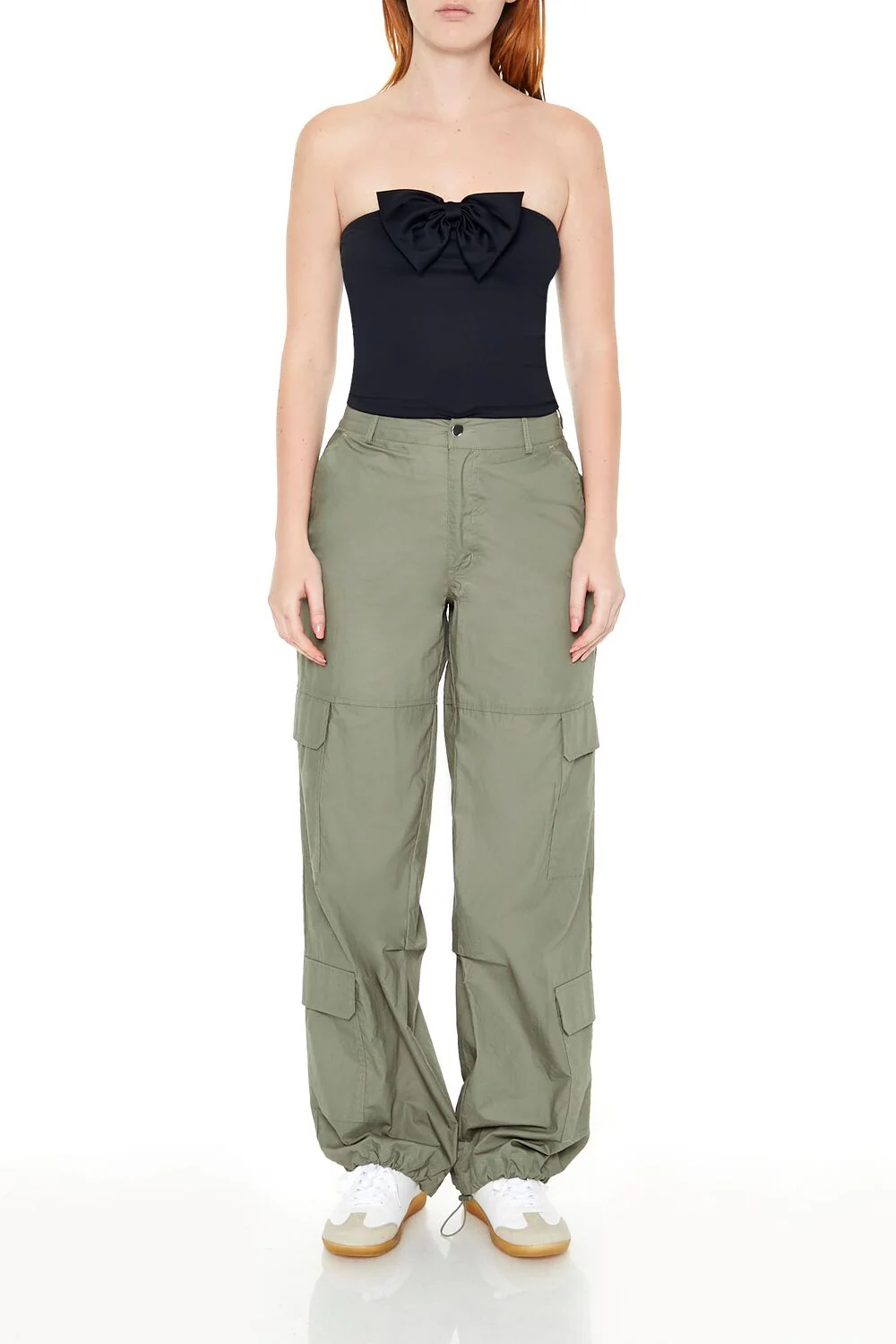 Scuba Knit Bow Tube Top - Image 2