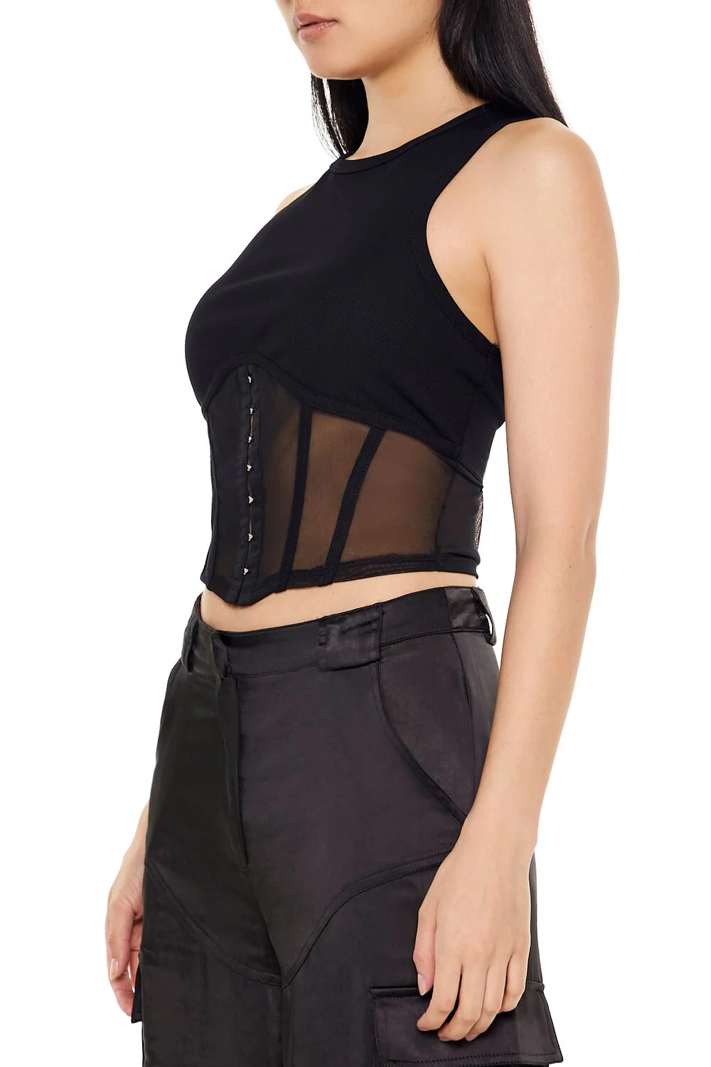 Corset Racerback Tank Top - Image 4