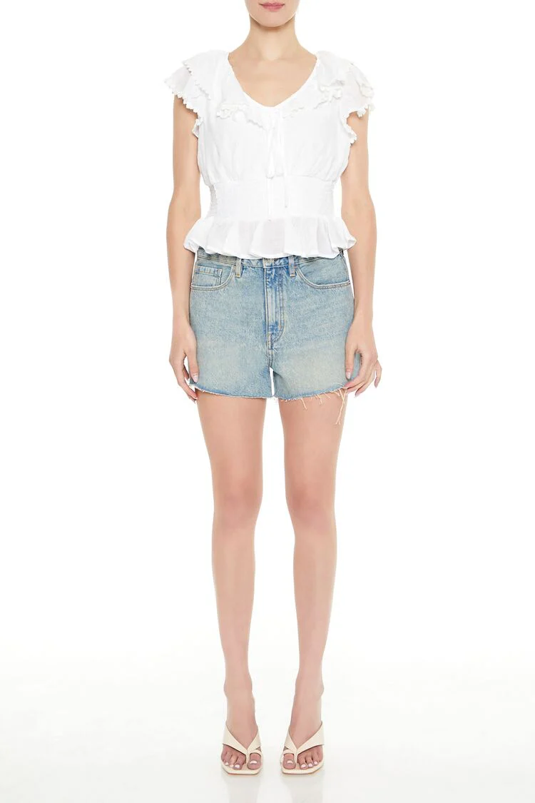 Smocked Ruffle-Trim Top - Image 2