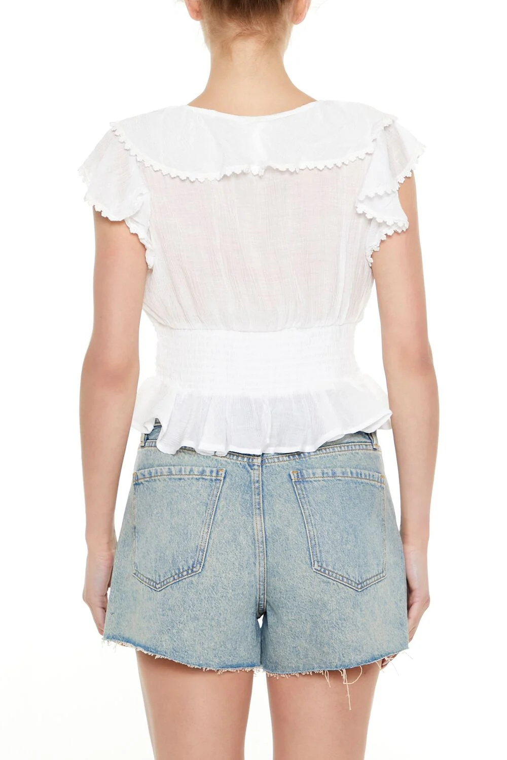 Smocked Ruffle-Trim Top - Image 6