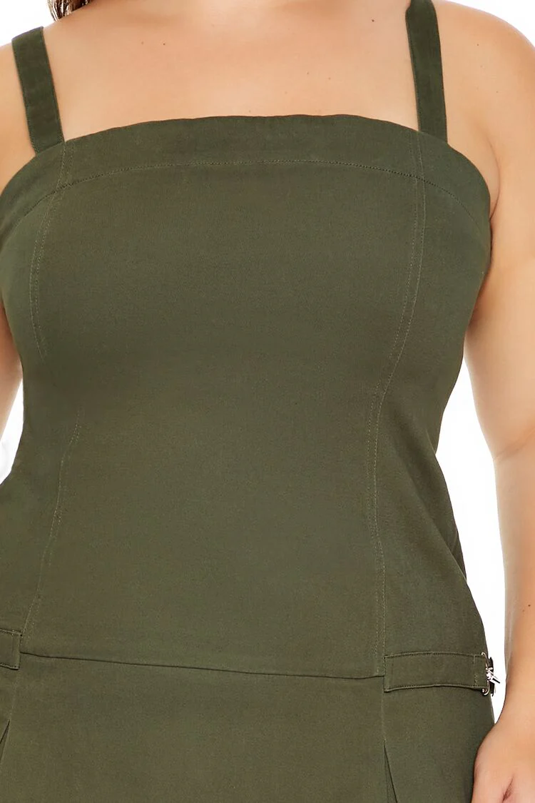 Plus Size Pleated Mini Dress - Image 10